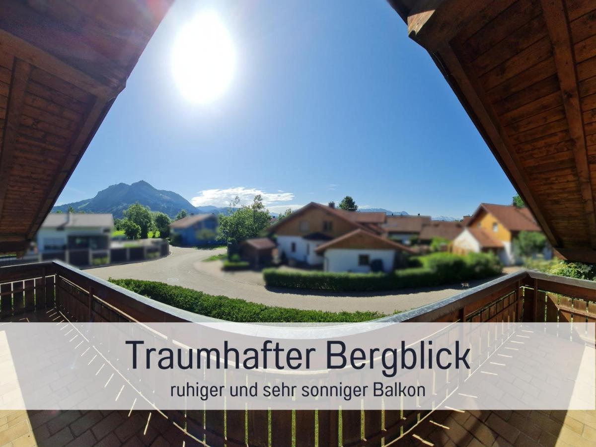 Toller Bergblick Vom Ruhigen Sonnenbalkon, Nur 50M Zum See & Oepnv Inklusive Blaichach Exterior photo